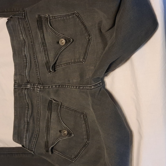 Hudson Collin Skinny jeans size 27 distressed grey blue, 8 in rise, inseam 32 - Picture 3 of 3